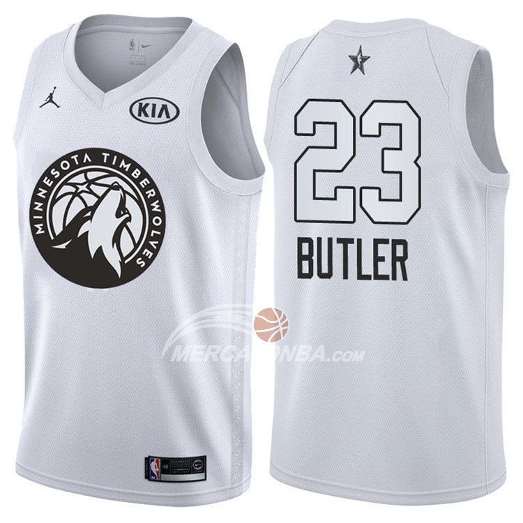 Maglia NBA Jimmy Butler All Star 2018 Minnesota Timberwolves Bianco